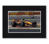 RJR PRINTS Lando Norris - McLaren Formula One Signed 8x6 Inch Mounted Photo Print With Pre Printed Signature That Would Make A Great Gift For Any F1 Fan And Is Ready To Be Framed