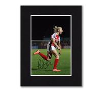 RJR PRINTS Leah Williamson - Arsenal Ladies Signed 8x6 Inch Mounted Photo Print With Pre Printed Signature That Would Make A Great Gift For Any Fan And Is Ready To Be Framed