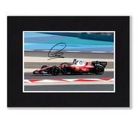RJR PRINTS Lewis Hamilton - Ferrari Formula One Signed 8x6 Inch Mounted Photo Print With Pre Printed Signature That Would Make A Great Gift For Any F1 Fan And Is Ready To Be Framed