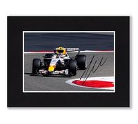 RJR PRINTS Liam Lawson Formula One Signed 8x6 Inch Mounted Photo Print With Pre Printed Signature That Would Make A Great Gift For Any F1 Fan And Is Ready To Be Framed