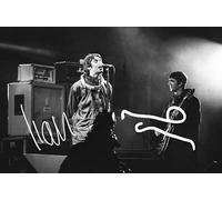 RJR PRINTS Liam & Noel Gallagher - Oasis, Signed 12x8 Inch Autograph Photo With Print Pre Printed Signatures Which Would Make A Great Gift For Any Fan