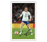 RJR PRINTS Lucy Bronze - England Ladies Lionesses Signed 6X4 Inch Photo With Print Pre Printed Signature Football/Soccer Autograph Gift