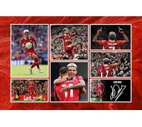 RJR PRINTS Luis Diaz - Liverpool Football Player Signed 12x8 Inch Montage Autograph Photo Print WIth A Pre Printed Signature Which Would Make A Superb Gift For Any Fan.