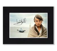 RJR PRINTS Mark Hamill, Luke Skywalker - Star Wars Signed 8x6 Inch Mounted Photo Print With Pre Printed Signature That Would Make A Great Gift For Any Fan And Is Ready To Be Framed