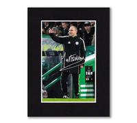 RJR PRINTS Martin O'Neill - Celtic Signed 8x6 Inch Mounted Photo Print With Pre Printed Signature That Would Make A Great Gift For Any Fan And Is Ready To Be Framed