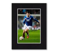RJR PRINTS Mikey Moore, Rangers Signed 8x6 Inch Mounted Photo Print With Pre Printed Signature That Would Make A Great Gift For Any Fan And Is Ready To Be Framed