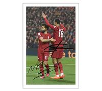RJR PRINTS Mo Salah & Cody Gakpo - Liverpool Signed 6X4 Inch Photo With Print Pre Printed Signature Football Autograph Gift Artwok Wall Art