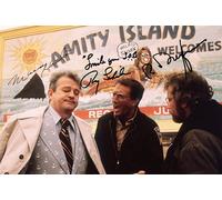 RJR PRINTS Murray Hamilton, Richard Dreyfuss & Roy Scheider JAWS Signed 6X4 Inch Photo With Pre Printed Signature Which Would Make A Superb Autograph Gift For Any Fan.