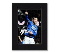 RJR PRINTS Nicolas Raskin Rangers Signed 8x6 Inch Mounted Photo Print With Pre Printed Signature That Would Make A Great Gift For Any Fan And Is Ready To Be Framed