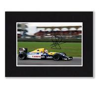 RJR PRINTS Nigel Mansell - Williams Formula One Signed 8x6 Inch Mounted Photo Print With Pre Printed Signature That Would Make A Great Gift For Any F1 Fan And Is Ready To Be Framed