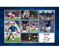 RJR PRINTS Paul Gascoigne - Rangers Signed 12x8 Inch Montage Photo Print Pre Printed Gazza Signature Autograph Football Gift