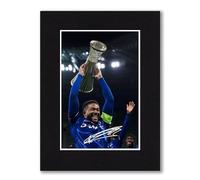 RJR PRINTS Reece James, Chelsea 2025 Conference League Final Winner Signed 8x6 Inch Mounted Photo Print With Pre Printed Signature That Would Make A Great Gift For Any Fan And Is Ready To Be Framed