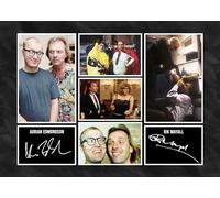 RJR PRINTS Rik Mayall & Adrian Edmondson - Bottom, The Young Ones Signed A4 Montage Photo Print Pre Printed Signature Autograph Gift