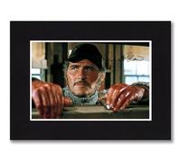 RJR PRINTS Robert Shaw, Quint - Jaws Signed 8x6 Inch Mounted Photo Print With Pre Printed Autograph That Would Make A Great Gift For Any Fan And Is Ready To Be Framed