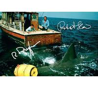 RJR PRINTS Robert Shaw & Richard Dreyfuss - Jaws Signed 6X4 Inch Photo With Pre Printed Signature Which Would Make A Superb Autograph Gift For Any Fan