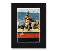 RJR PRINTS Robert Shaw & Roy Scheider - Jaws Signed 8x6 Inch Mounted Photo Print With Pre Printed Autograph That Would Make A Great Gift For Any Fan And Is Ready To Be Framed.