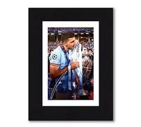 RJR PRINTS Rodri - Manchester City 2022/23 Champions League Final Signed 8x6 Inch Mounted Football Photo Print Pre Printed Signature Autograph Gift, Ready To Be Framed. Treble Winners
