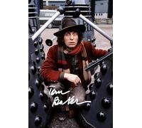 RJR PRINTS Tom Baker - Doctor Who, Signed 12x8 Inch Autograph Photo With Print Pre Printed Signatures Which Would Make A Great Gift For Any Fan