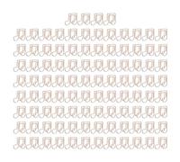 Rjrjc 100pcs Paper Clips Multipurpose Innovative Cute Musical Note Shape Electroplating Metal Paperclips for Document Classification Office School Supplies