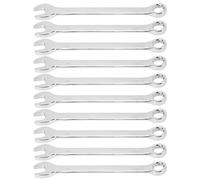 Rjrjc 10Pcs Double Ended Gear Ratchet Wrench Set, Chrome Vanadium Steel Hand Tools, 12mm, for Automotive Repair and Maintenance