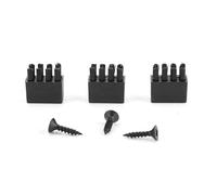 Rjrjc 3 cepillos de repuesto para soporte de flecha con tornillos, juego de cepillos de flecha de captura duraderos, compactos y portátiles, fáciles de instalar para tiro con, caza,