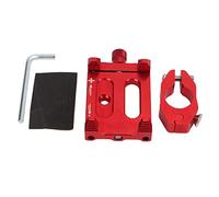 Rjrjc Bicycle Mobile Phone Stand, Aluminum Alloy, Shockproof & Anti Skid, Adhesive Mount, 1PC, for Mountain Bike and Motorcycle (Red)