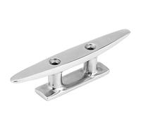 Rjrjc Cornamusa de cuerda para cubierta de muelle de amarre de barco de acero inoxidable de 4 pulgadas, grado marino 316 resistente para yate marino, barco plateado, 1 paquete