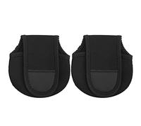 Rjrjc Funda para carrete Baitcasting Paquete de 2 fundas protectoras para almacenamiento de carretes de pesca Lona duradera a prueba de golpes Bolsa para carrete Baitcast para viajes de