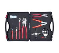 Rjrjc Kit de herramientas de servicio de batería de 9 piezas Alicates extractores de Terminal de batería multifunción para la mayoría del mantenimiento de batería para automóvil Camión