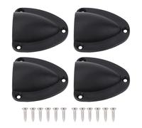 Rjrjc Marine Clamshell Vents, Premium Nylon Boat Cable Vent Cover, Easy Installation, 4Pcs with Mounting Screws for Marine Boats, Yachts, Kayaks