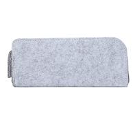 Rjrjc Pen Case Pencil Bag Paintbrush Storage Bag Premium Thickened Felt Zipper Closure Multifunctional Organizer for Artists Travelers 20.5 x 9 x 2cm (Storage Bag Light Gray)