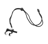 Rjrjc Professional Adjustable Aluminum Alloy Diving Nose Clip for Swimming Adults Ergonomic Anti Slip Design with Lanyard for Snorkeling and Water Sports (negro)
