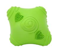 Rjrjc Rubber Pet Chew Interactive Fun High Resilience Bite Resistance Teeth Grinding Dog Chew for Dogs Pets Small Size Easy Carry Durable Rubber Material (Verde)