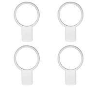 Rjrjc Tennis Racket Grip Trainer Silicone Soft Comfortable Lightweight Exercise Hand Grip Strength Training Tool for Outdoor Sports Competitions 4PCS Set (White)