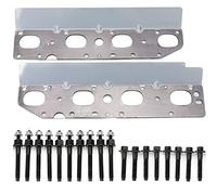 RJSPHH Exhaust Manifold Gasket set + Bolts & Studs set Compatible for 2009-2020 Chrysler Dodge Ram 5.7L V8 Engines. (Complete set Left + Right)