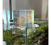 RJSQAQE Fish Elevator Inverted Aquarium,Transparent Fish Tank Above Water,Acrylic Auto-Refill Fish Tank Water Level Maintenance,Vacuum Suspended Fish Tank for Aquatic Pets