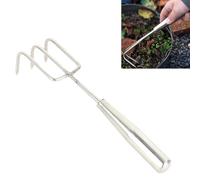 RJSQAQE Hand Rake,Heavy Duty Gardening Hand Tool with Ergonomic Handle,Hand Cultivators for Gardening,Small Garden Claw Tool,Weed Rake Cultivator Tool for Cultivating, Loosening, Weeding (3 Claws)