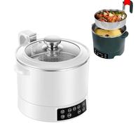 RJSQAQE Low Sugar Rice Cooker, 3L, Touch Control, 5 Speed Adjustable, Automatic Lifting, White