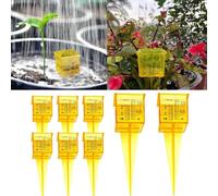 RJSQAQE Rain Gauge,1.5" Sprinkler Gauge with Wide Mouth,Reusable Garden Water Gauge,Outdoor Water Measuring Tool,Bright Yellow Lawn Rain Gauge for Lawn Garden Yard