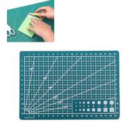RJSQAQE Self Healing Sewing Mat,A4 Rotary Cutting Mat Double Sided 5-Ply Craft Cutting Board for Fabric Quilting Patchwork Arts Hobby Project,Cutting mat for Craft Sewing Scrapbooking (Green)