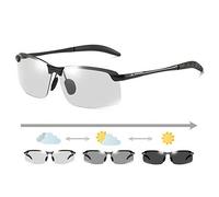RJSQAQE Sunglasses Color Changing Polarized Sunglasses Photochromic Sunglasses Men Polarized Chameleon Glasses Male Change Color Driving
