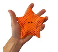 RJW Design Store - Cute Colour Changing or Matt Fidget Toys, Starfish Fidget Pet - Toy Set Stress Relief - Calming Gift Idea for Imagination, Play & Entertainment (Matt Orange)