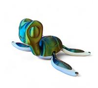 RJW Design Store Cute Sea Turtle Fidget Toy - Articulated Sea Turtle, Anxiety Stress Relief, ADHD & Autism Friendly Awesome Fidget Pet (Cosmic)