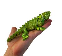 RJW Design Store Iguana Reptile Fidget Toy - Articulated Lizard, Anxiety Stress Relief, ADHD & Autism Friendly Iguana Fidget Pet
