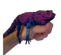 RJW Design Store Large Bearded Dragon Reptile Colour Changing Fidget Toys, Fidget Pet Toy Set, Stress Relief Lizard, Calming Gift Idea (Cosmic)