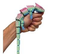 RJW Design Store - Large Reptile Colour Changing Fidget Toys, Bearded Dragon Fidget Pet - Colour-Changing Fidget Toy Set Stress Relief Lizard - Calming Gift Idea for Imagination (Pastel Rainbow)