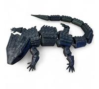 RJW Design Store - Large Reptile Colour Changing Fidget Toys, Bearded Dragon Fidget Pet - Colour-Changing Fidget Toy Set Stress Relief Lizard - Calming Gift Idea (Glitter Black)