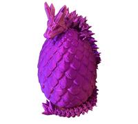 RJW Design Store Ultimate Epic Fidget Dragon With Egg Colour Changing Gradient - Articulated Dragon Stress Relief Sculpture - Eco-Friendly 3D Printed Fantasy Decor (Love - Egg & Dragon)
