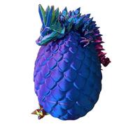RJW Design Store Ultimate Epic Fidget Dragon With Egg Colour Changing Gradient - Articulated Dragon Stress Relief Sculpture - Eco-Friendly 3D Printed Fantasy Decor (Cosmic - Dragon & Egg)