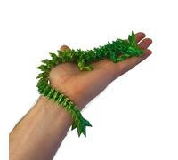 RJW Design Store Ultimate Epic Fidget Dragon Without Egg Colour Changing Gradient - Articulated Dragon Stress Relief Sculpture - Eco-Friendly 3D Printed Fantasy Decor (Forrest - Dragon Only)